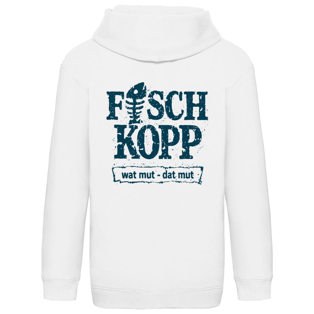 Hoodie Kinder  "FISCHKOPP" #560 - beidseitiger Druck