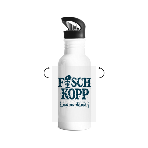 Edelstahl-Trinkflasche  "FISCHKOPP! #560