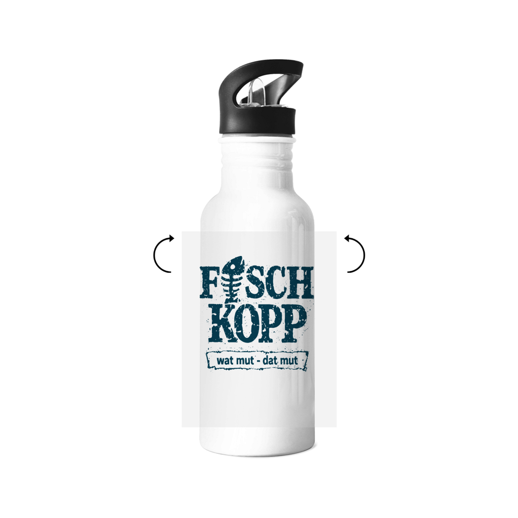 Edelstahl-Trinkflasche  "FISCHKOPP! #560