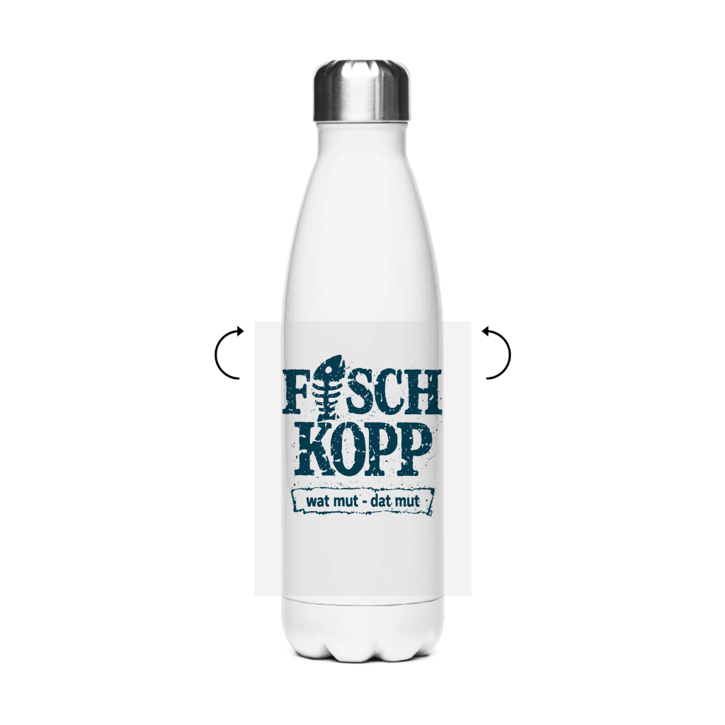 Edelstahl-Thermoflasche "FISCHKOPP" #560