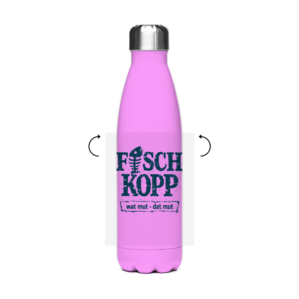 Edelstahl-Thermoflasche "FISCHKOPP" #560