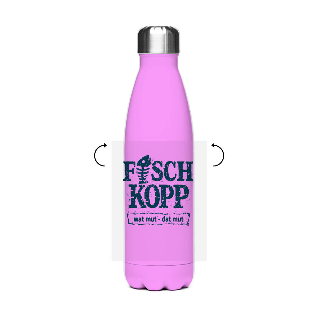 Edelstahl-Thermoflasche "FISCHKOPP" #560