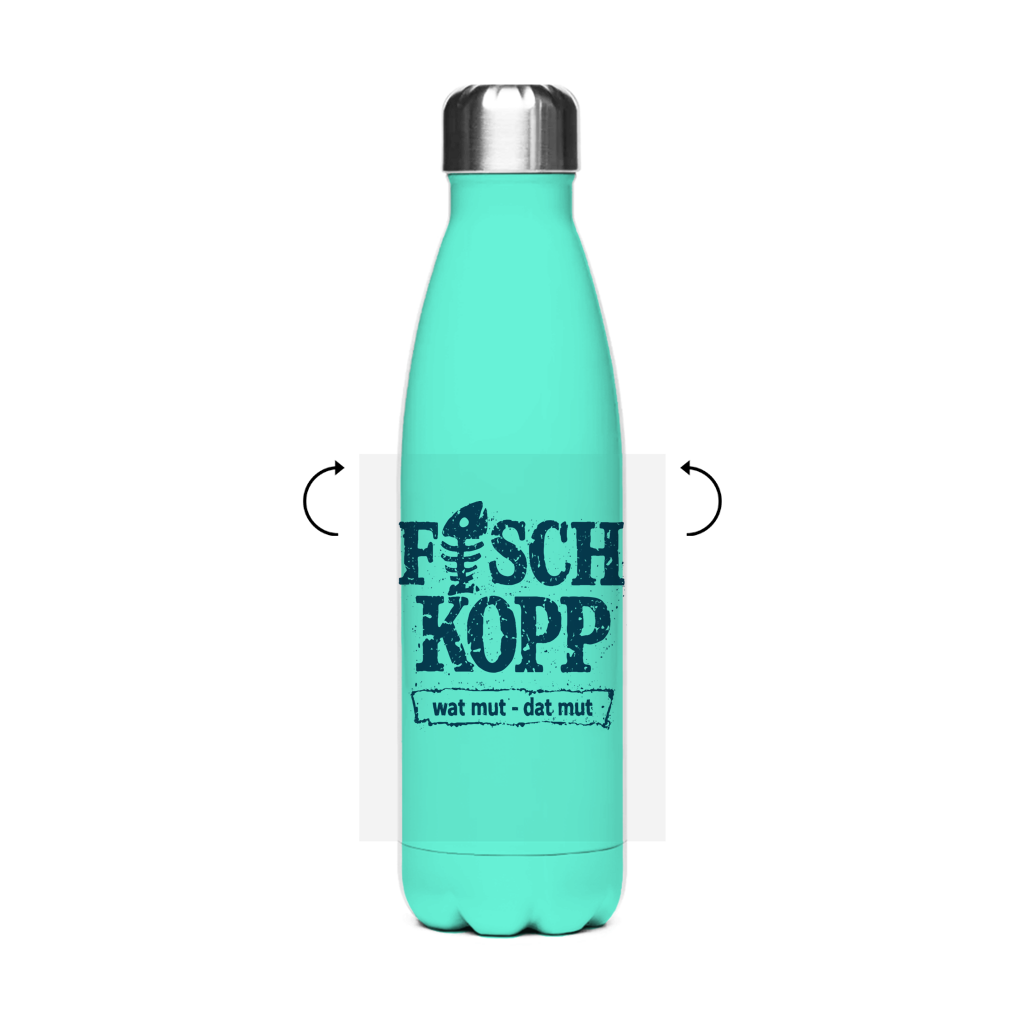 Edelstahl-Thermoflasche "FISCHKOPP" #560