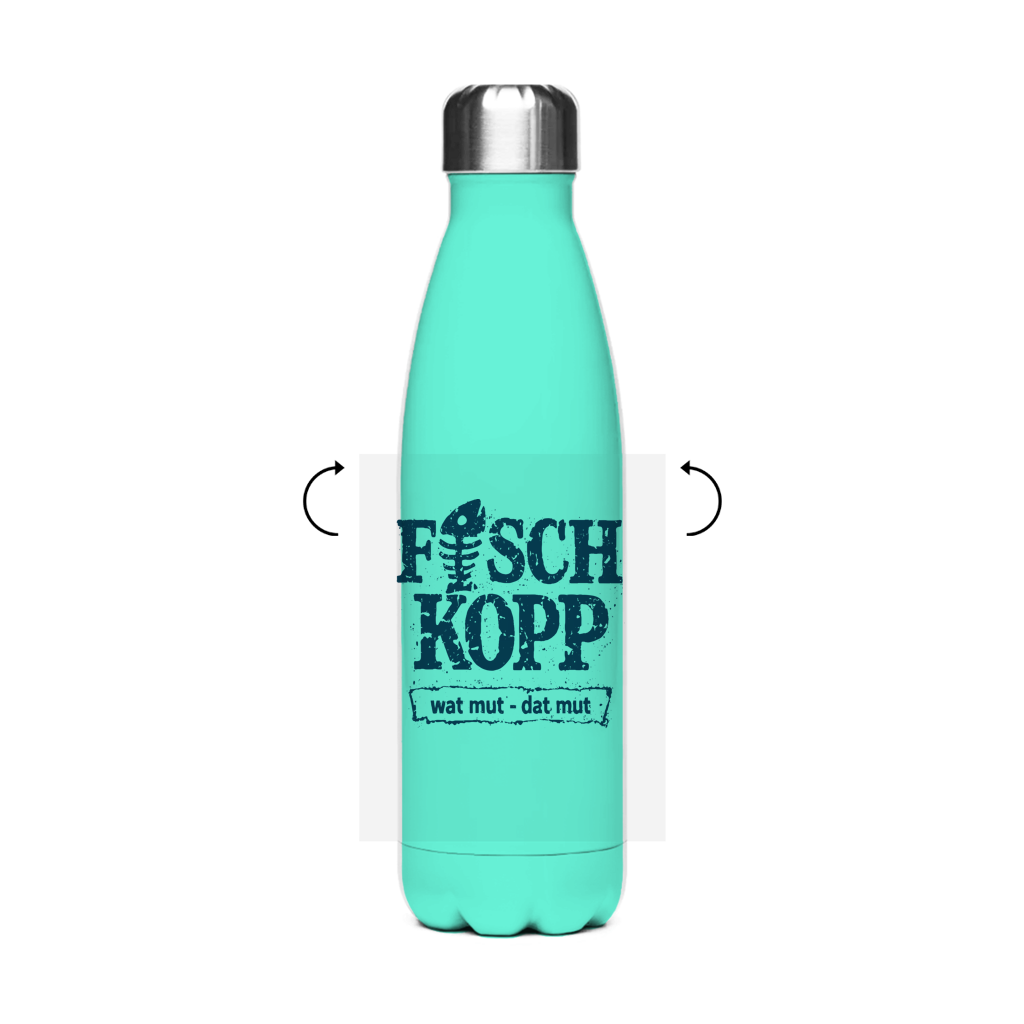 Edelstahl-Thermoflasche "FISCHKOPP" #560