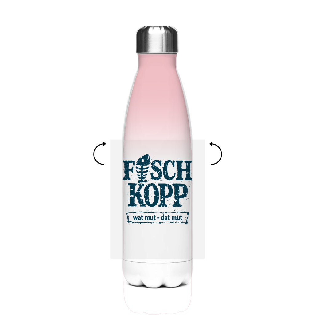 Edelstahl-Thermoflasche "FISCHKOPP" #560