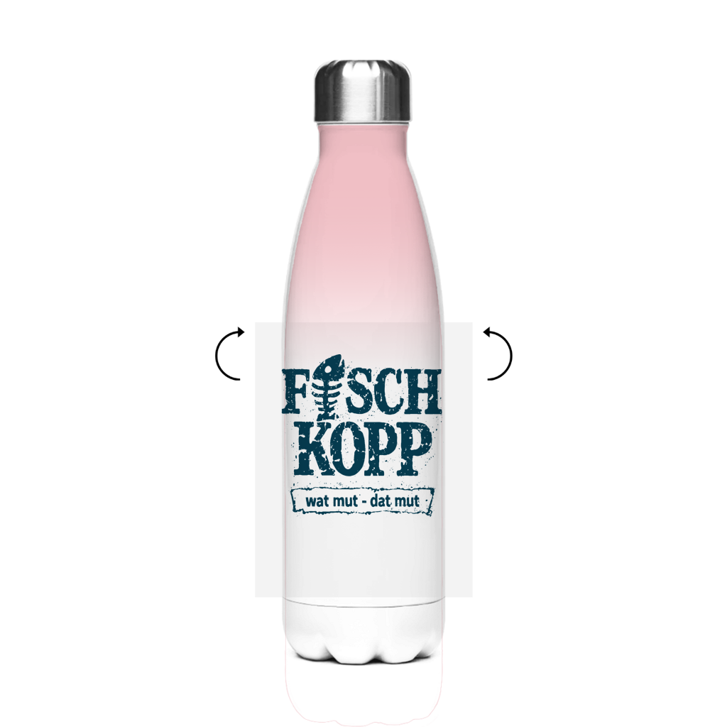Edelstahl-Thermoflasche "FISCHKOPP" #560