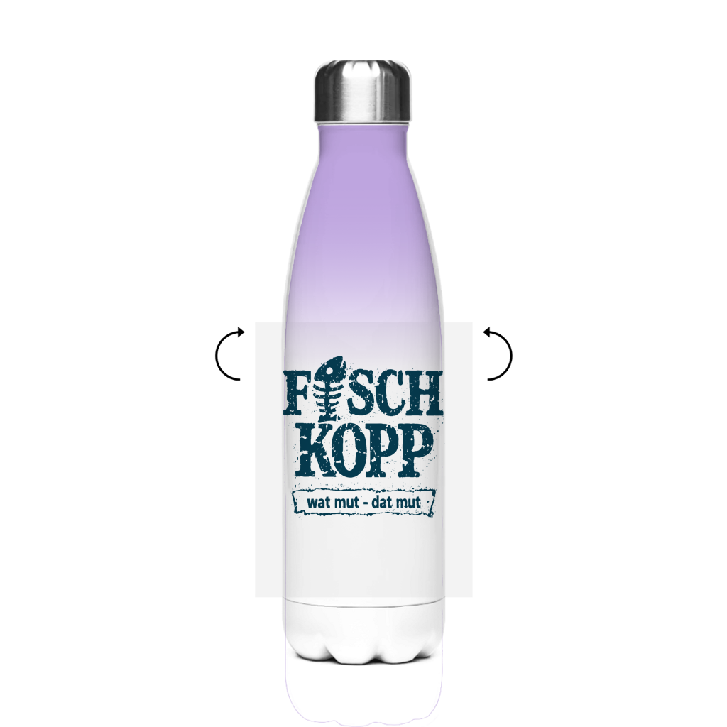 Edelstahl-Thermoflasche "FISCHKOPP" #560