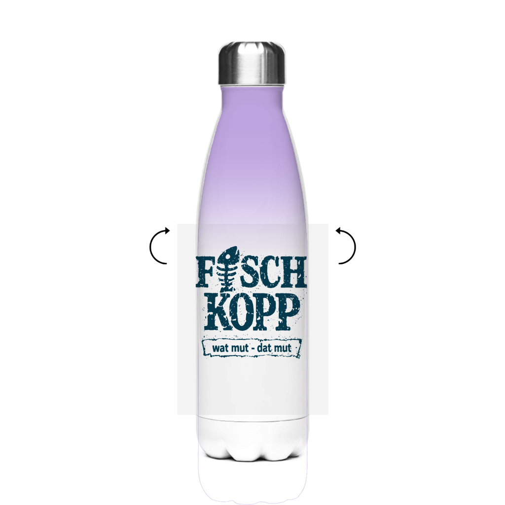 Edelstahl-Thermoflasche "FISCHKOPP" #560