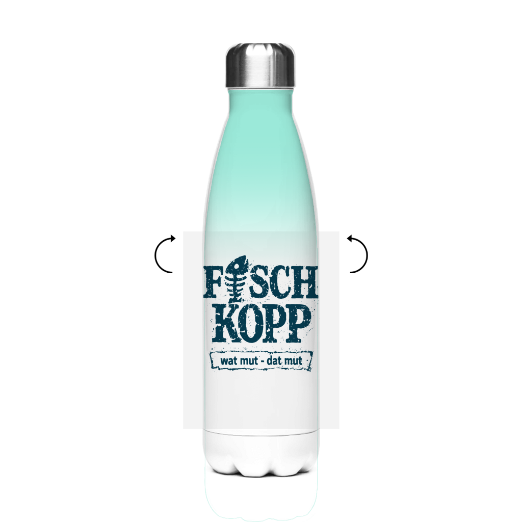 Edelstahl-Thermoflasche "FISCHKOPP" #560