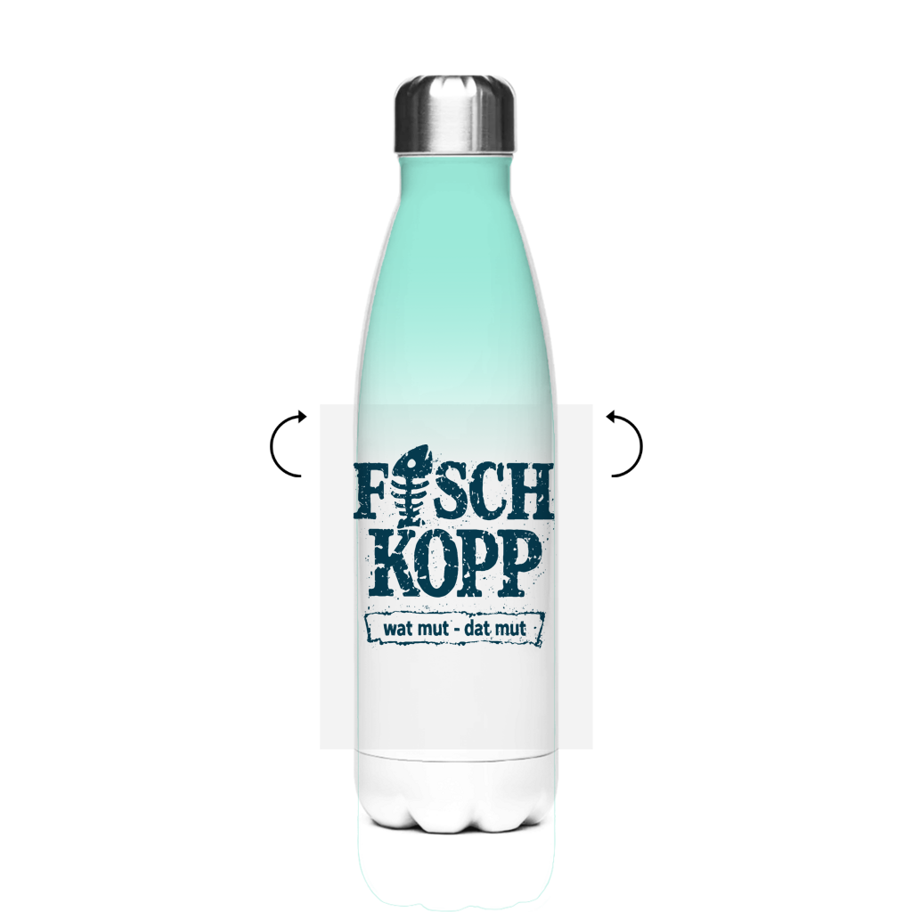 Edelstahl-Thermoflasche "FISCHKOPP" #560