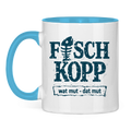 Keramik-Tasse zweifarbig "FISCHKOPP" #560