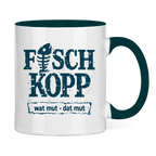 Keramik-Tasse zweifarbig "FISCHKOPP" #560