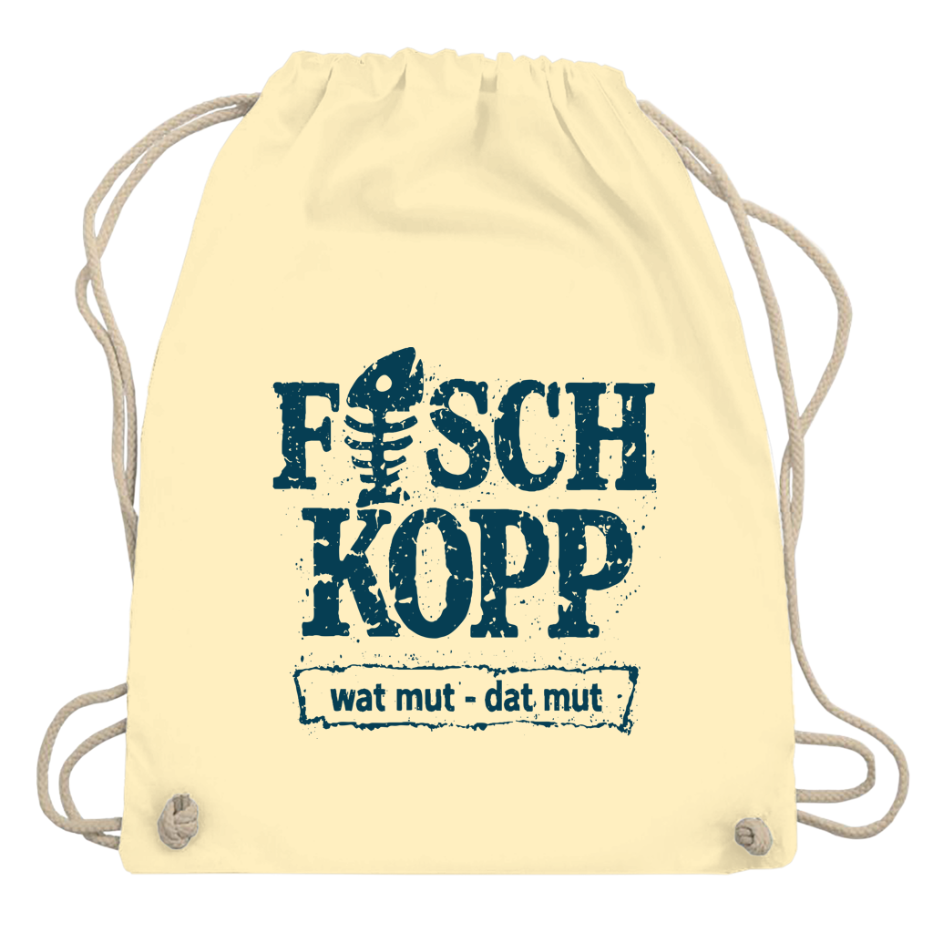 Kordelrucksack  "FISCHKOPP" #560