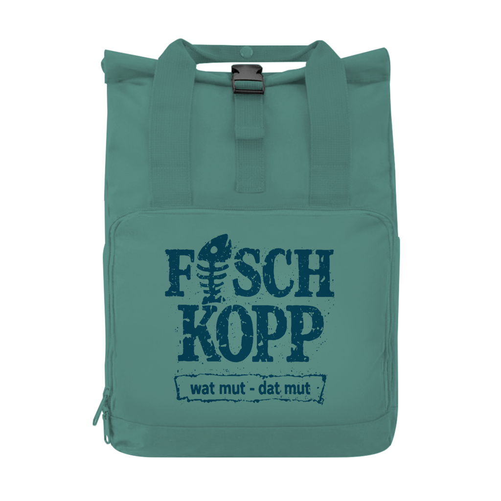 Rucksack mit Seitentasche  "FISCHKOPP" #560 Gr. S