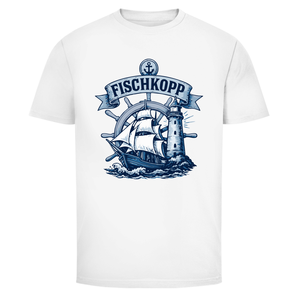 T-Shirt unisex "FISCHKOPP" #522 - beidseitiger Druck