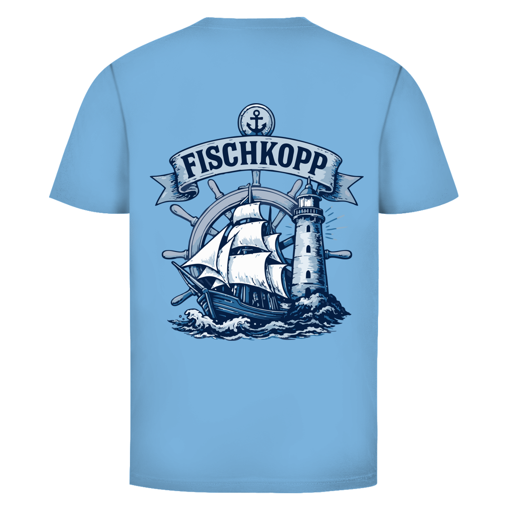T-Shirt unisex "FISCHKOPP" #522 - beidseitiger Druck