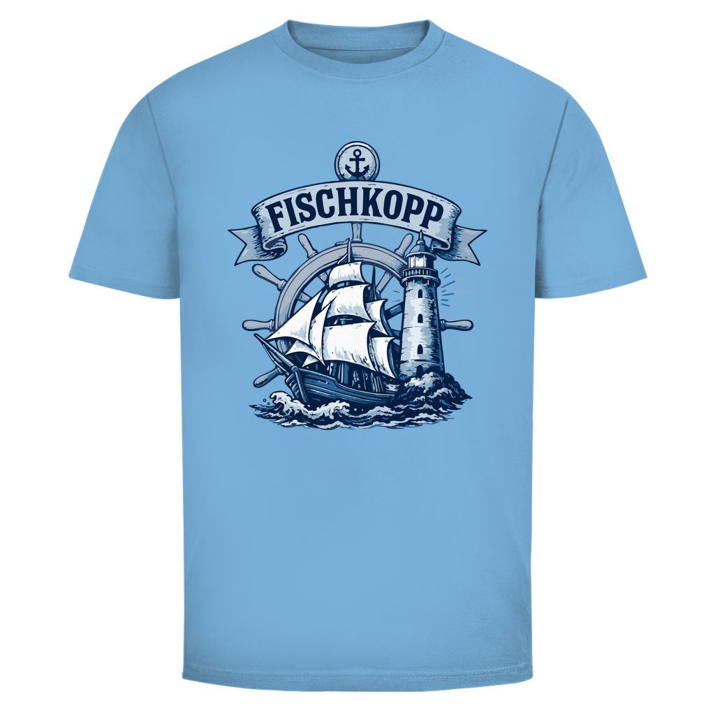 T-Shirt unisex "FISCHKOPP" #522 - beidseitiger Druck
