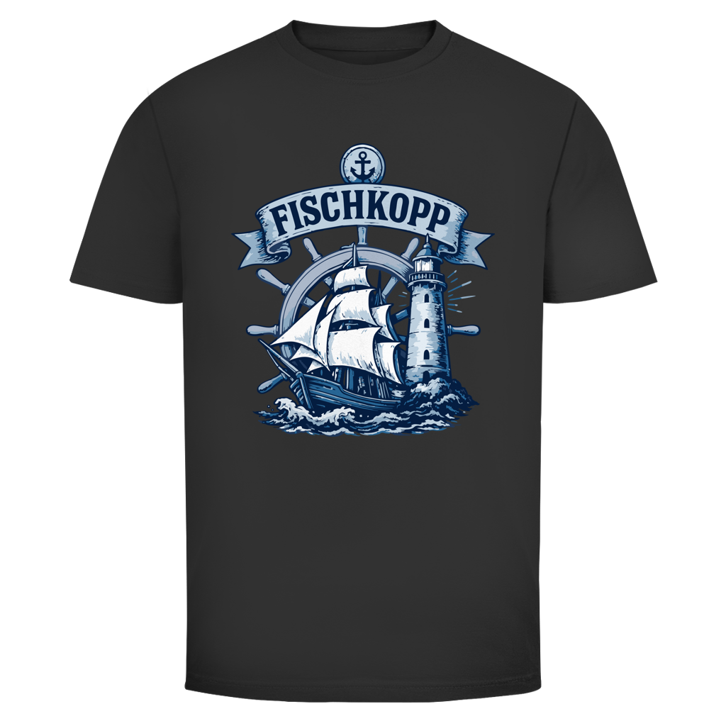 T-Shirt unisex "FISCHKOPP" #522 - beidseitiger Druck