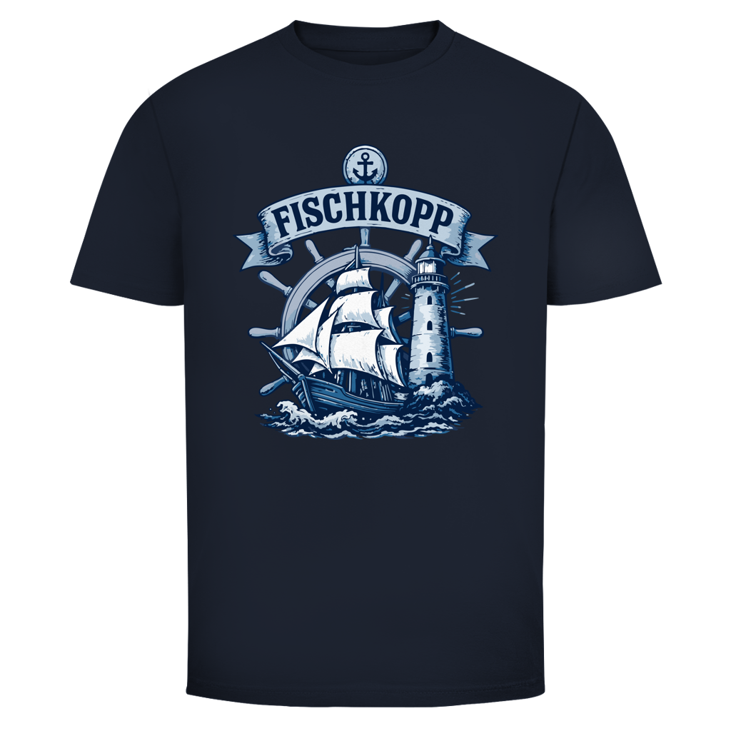 T-Shirt unisex "FISCHKOPP" #522 - beidseitiger Druck