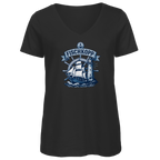 T-Shirt Damen V-Neck "FISCHKOPP" #522