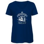 T-Shirt Damen V-Neck "FISCHKOPP" #522