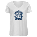 T-Shirt Damen V-Neck "FISCHKOPP" #522