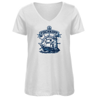T-Shirt Damen V-Neck "FISCHKOPP" #522