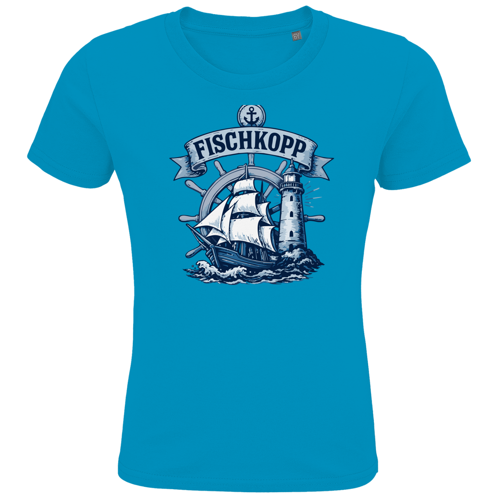 T-Shirt Kinder "FISCHKOPP" #522 beidseitiger Druck