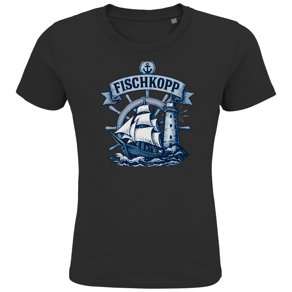 T-Shirt Kinder "FISCHKOPP" #522 beidseitiger Druck