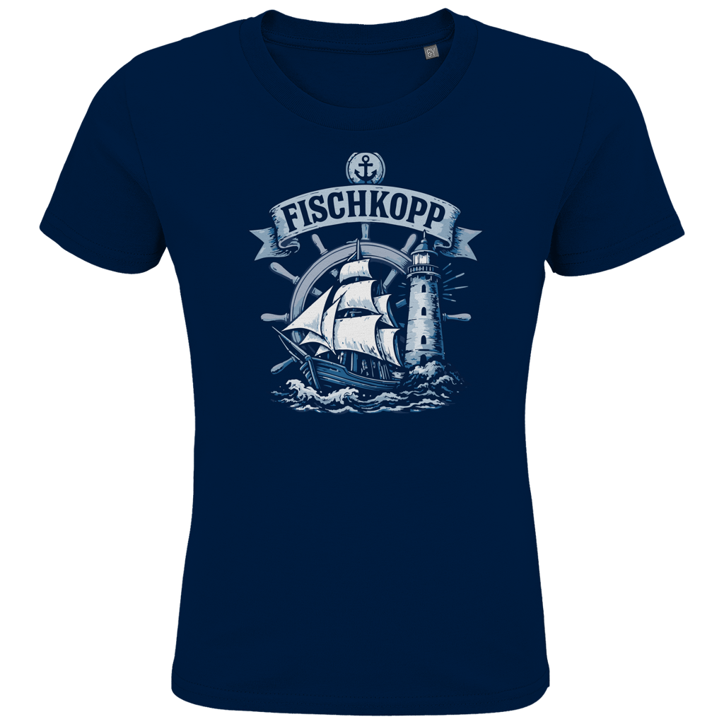 T-Shirt Kinder "FISCHKOPP" #522 beidseitiger Druck