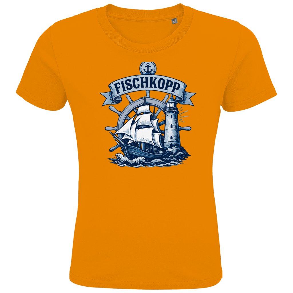 T-Shirt Kinder "FISCHKOPP" #522 beidseitiger Druck