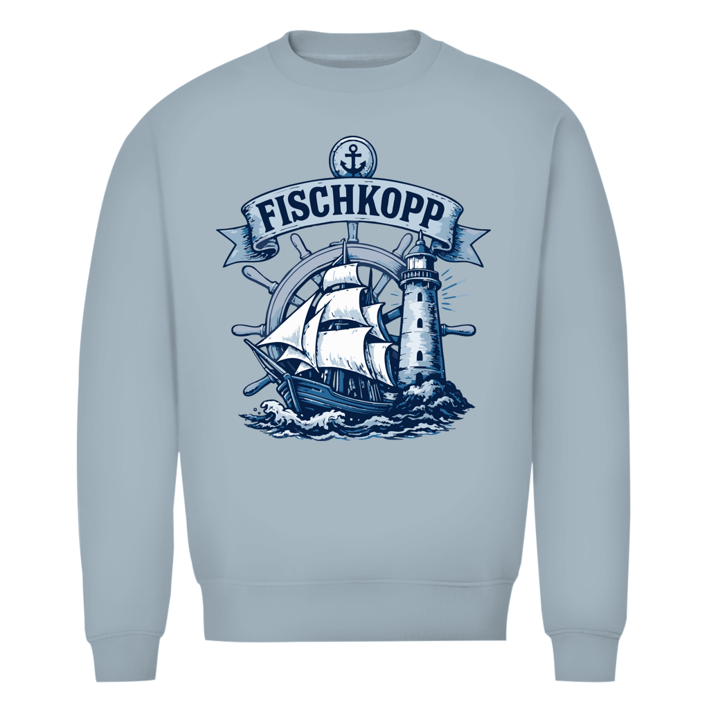 Sweatshirt Herren "FISCHKOPP" #522 - einseitiger Druck