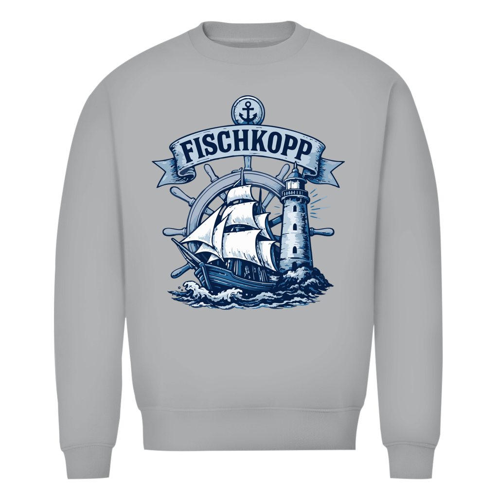 Sweatshirt Herren "FISCHKOPP" #522 - einseitiger Druck