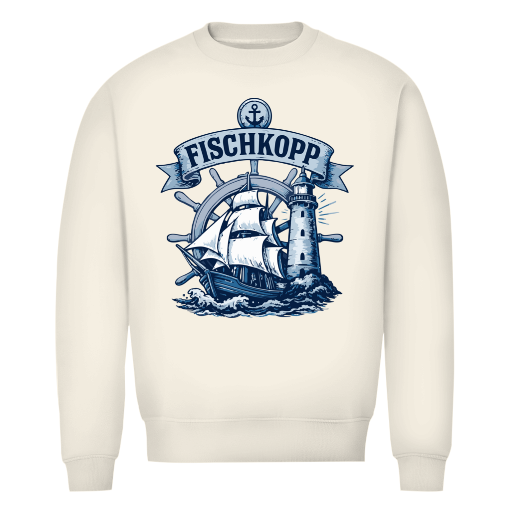 Sweatshirt Herren "FISCHKOPP" #522 - einseitiger Druck