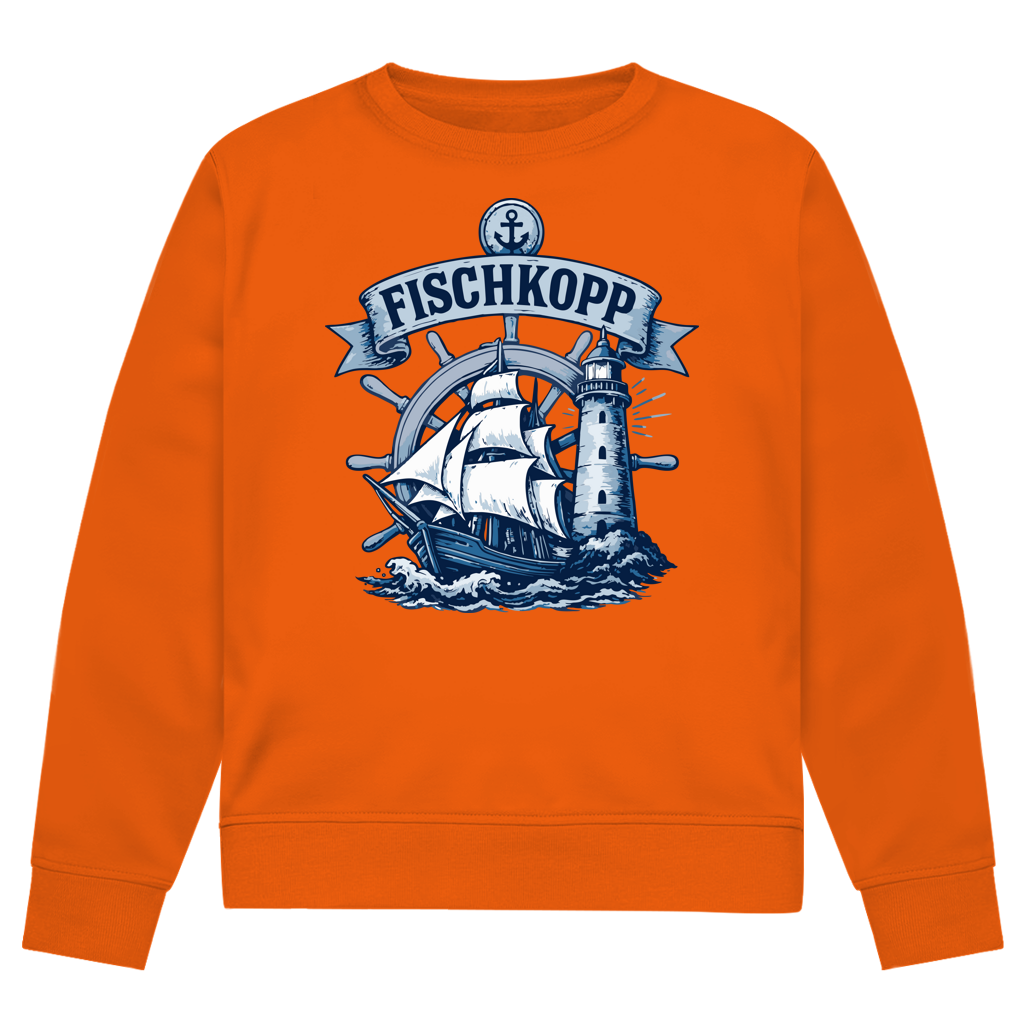 Sweatshirt Herren "FISCHKOPP" #522 - einseitiger Druck