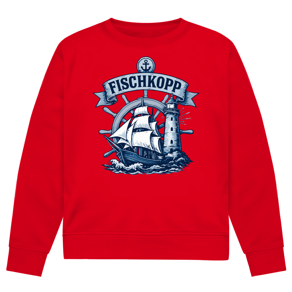 Sweatshirt Herren "FISCHKOPP" #522 - einseitiger Druck