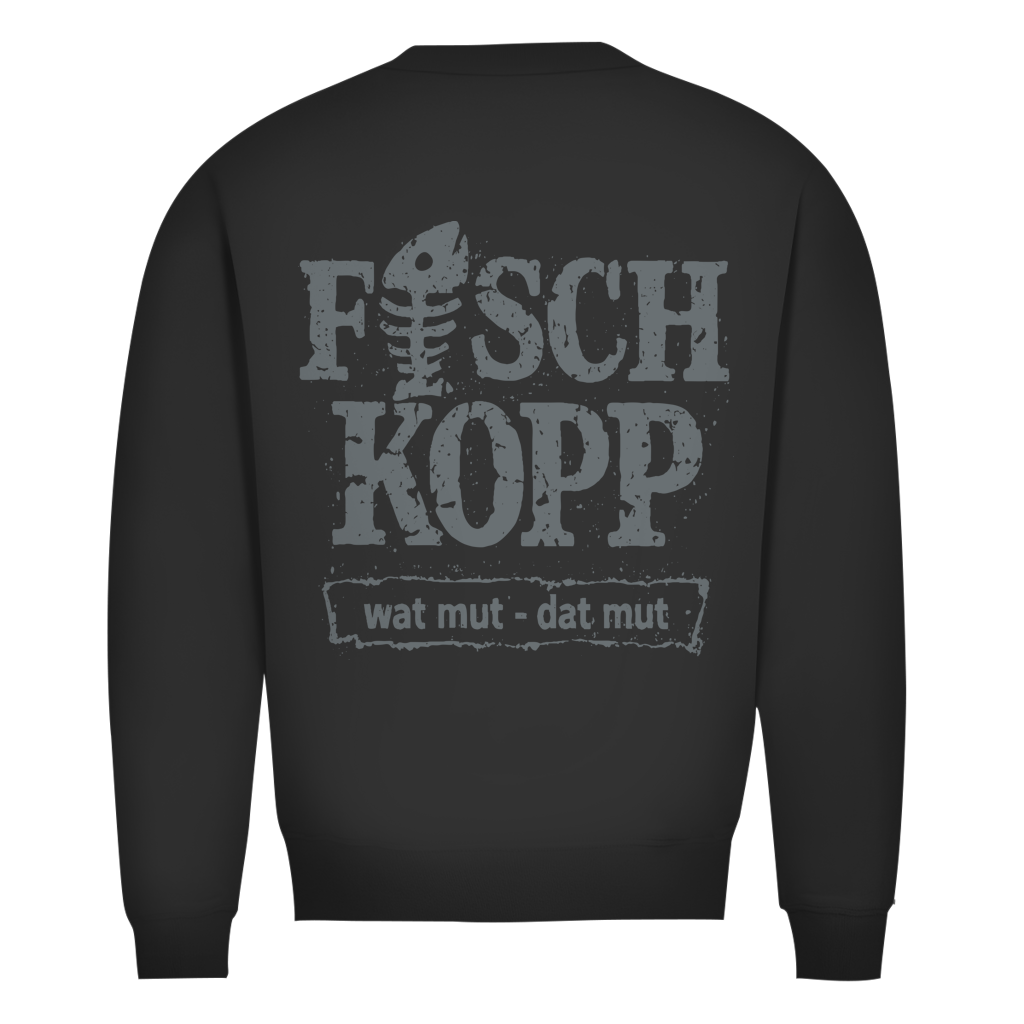 Sweatshirt Herren "FISCHKOPP" #522 - beidseitiger Druck