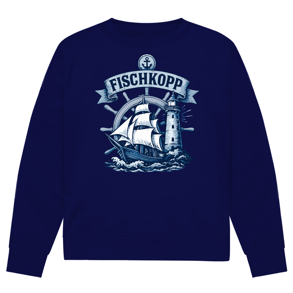Sweatshirt Herren "FISCHKOPP" #522 - beidseitiger Druck