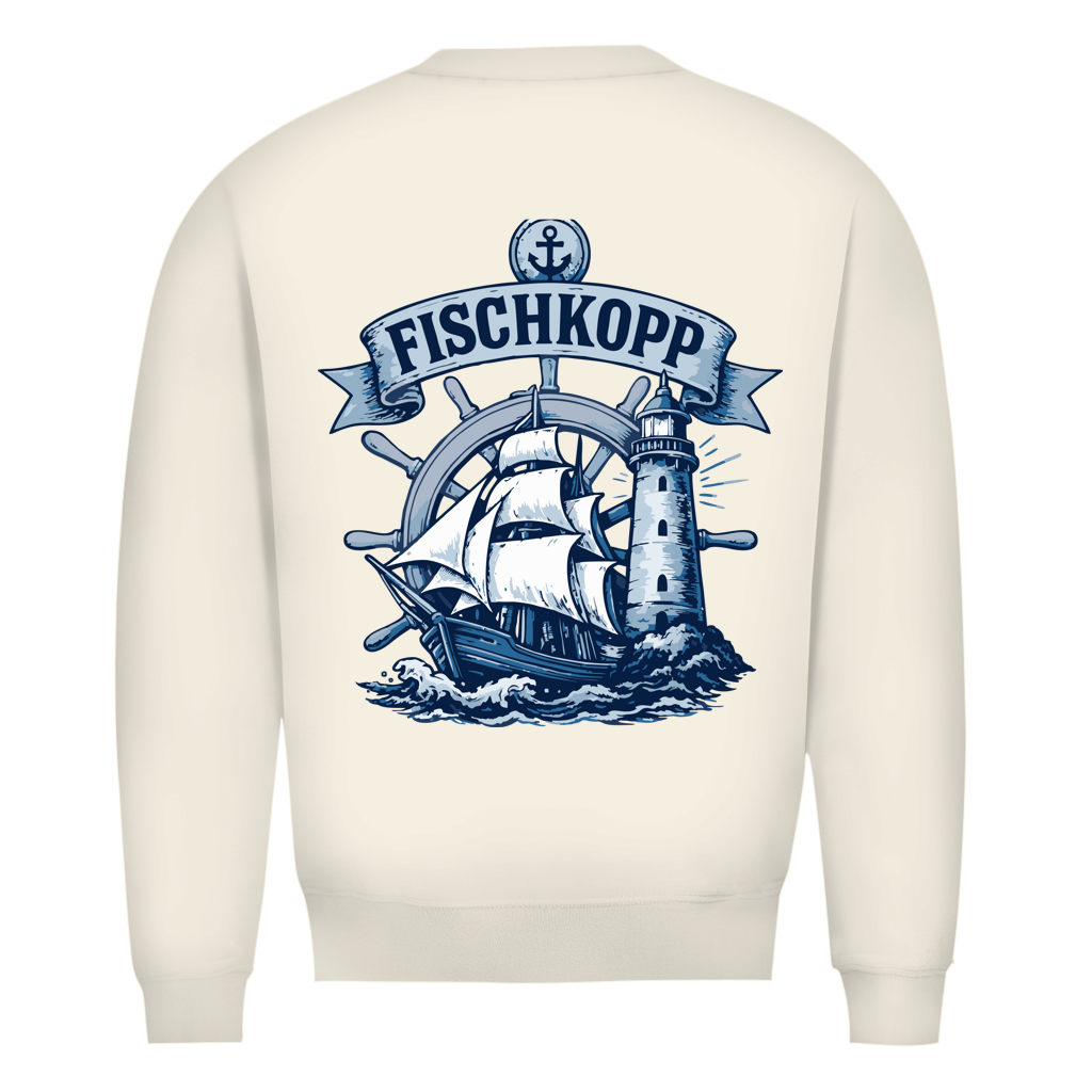 Sweatshirt Herren "FISCHKOPP" #522 - beidseitiger Druck