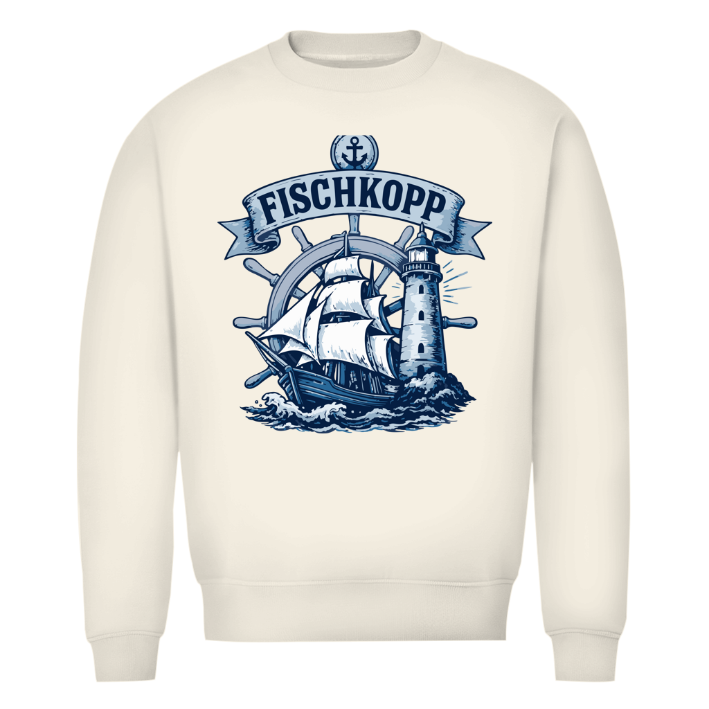 Sweatshirt Herren "FISCHKOPP" #522 - beidseitiger Druck