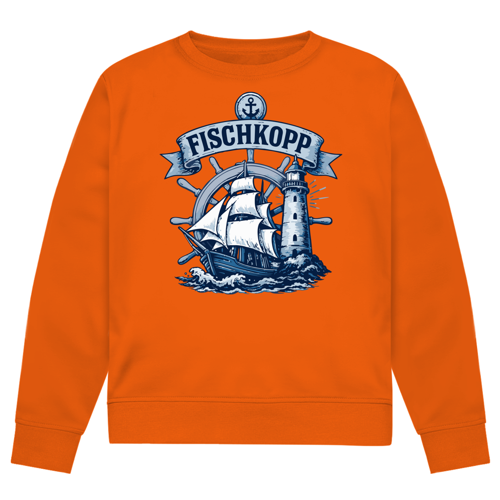 Sweatshirt Herren "FISCHKOPP" #522 - beidseitiger Druck