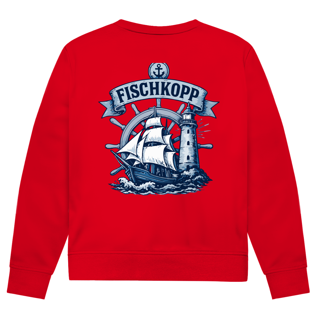 Sweatshirt Herren "FISCHKOPP" #522 - beidseitiger Druck