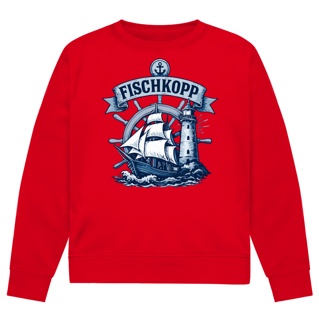 Sweatshirt Herren "FISCHKOPP" #522 - beidseitiger Druck