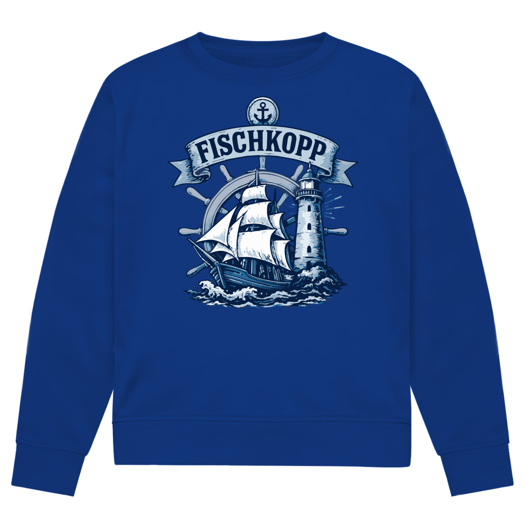 Sweatshirt Herren "FISCHKOPP" #522 - beidseitiger Druck