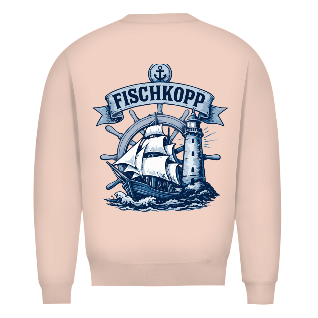 Sweatshirt Herren "FISCHKOPP" #522 - beidseitiger Druck