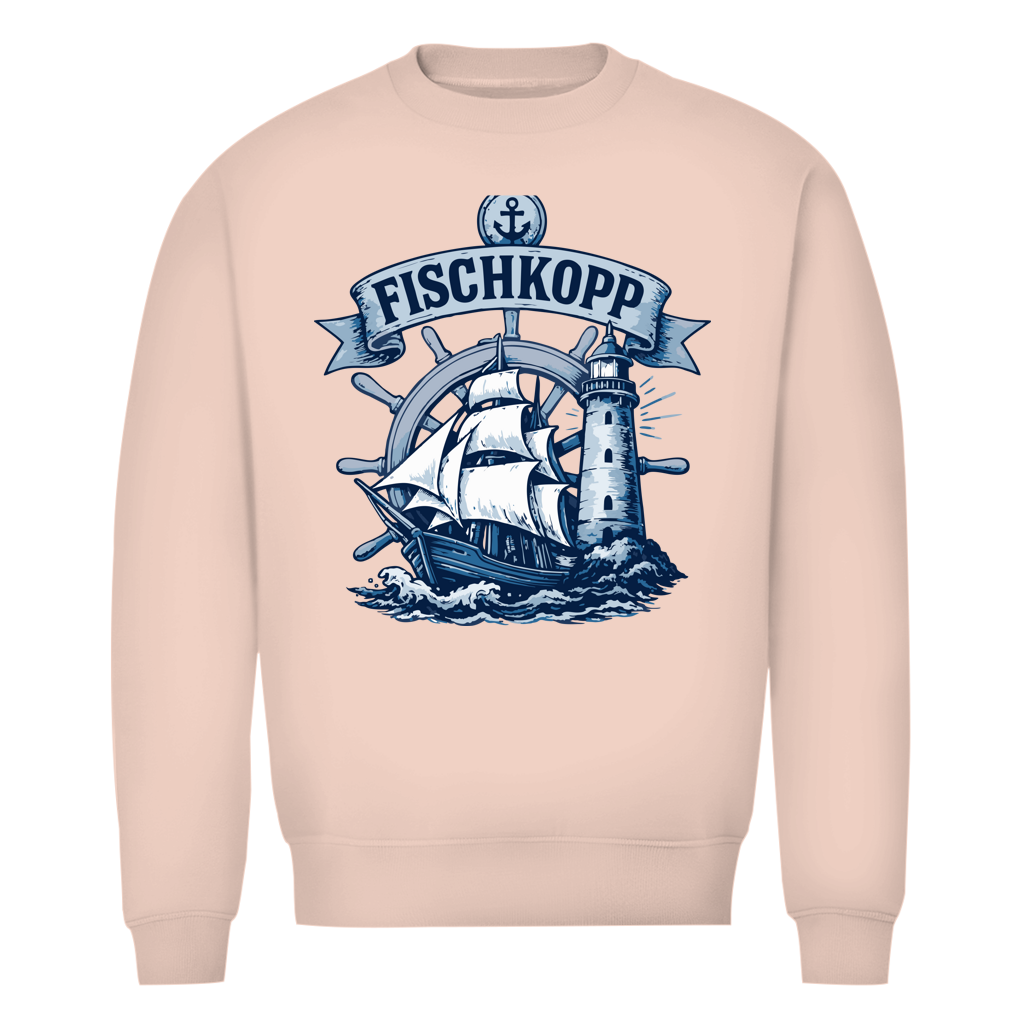 Sweatshirt Herren "FISCHKOPP" #522 - beidseitiger Druck