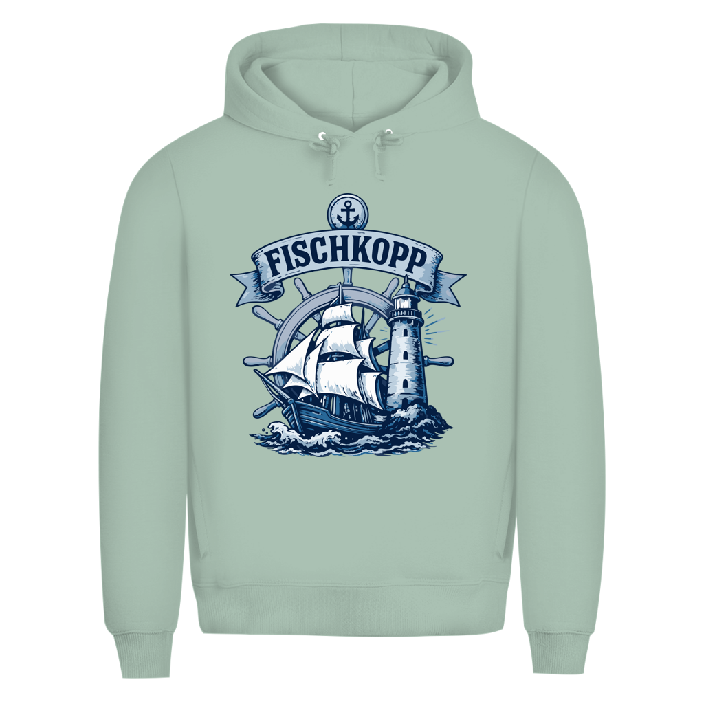 Hoodie Herren "FISCHKOPP" #522 - einseitiger Druck