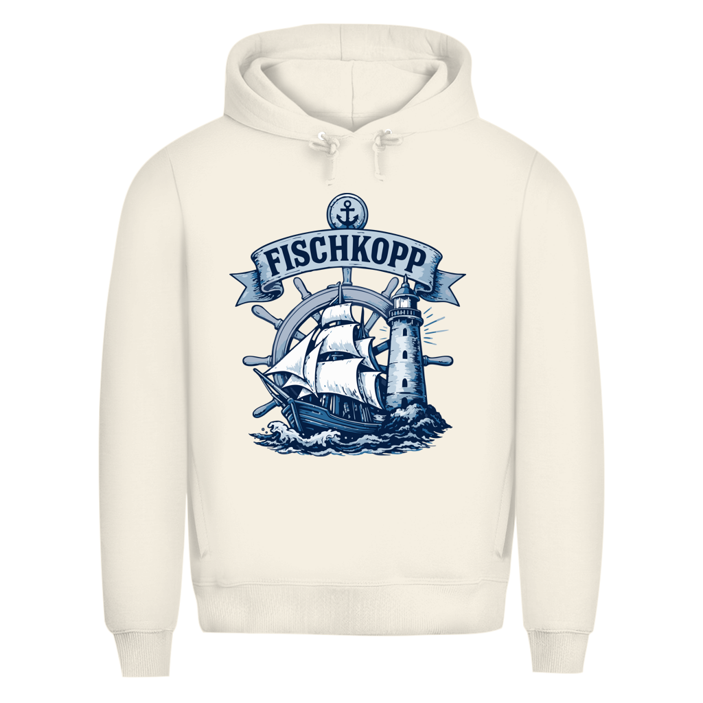 Hoodie Herren "FISCHKOPP" #522 - einseitiger Druck