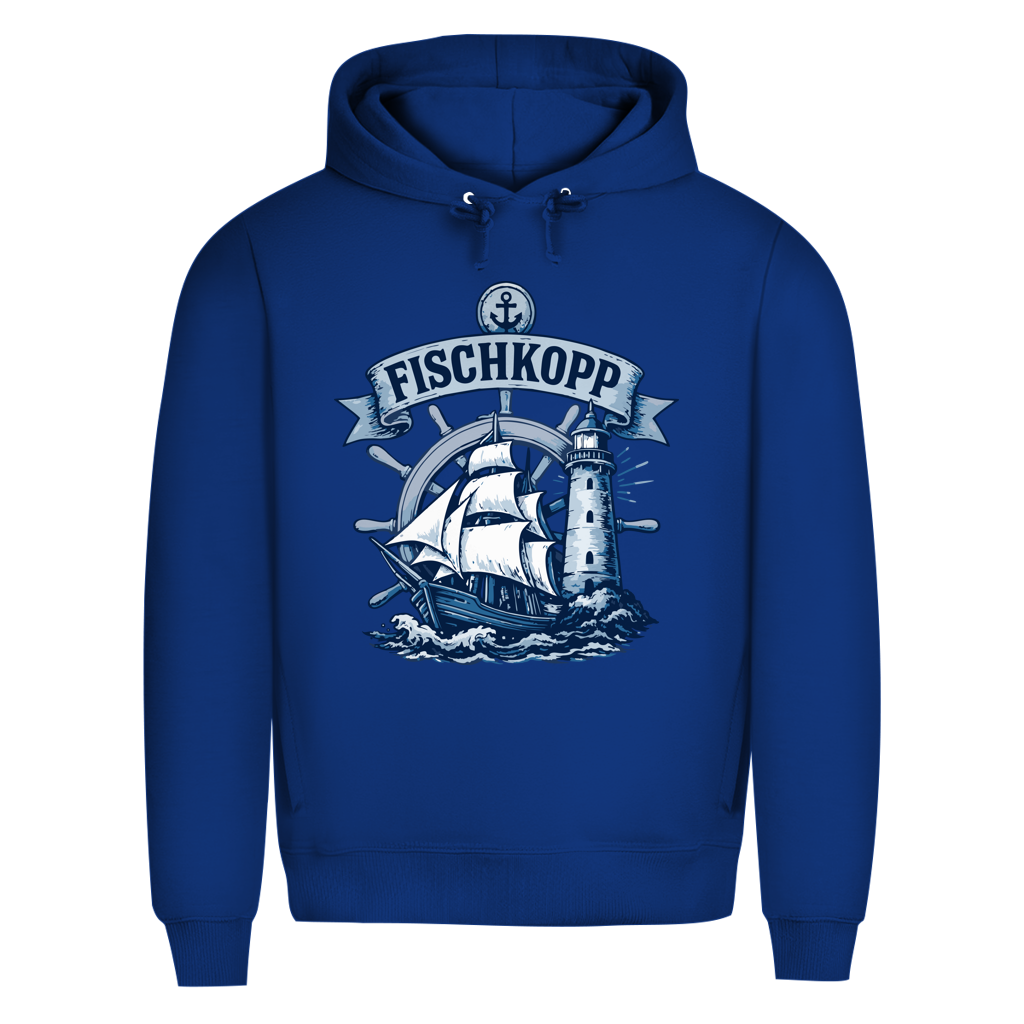 Hoodie Herren "FISCHKOPP" #522 - einseitiger Druck