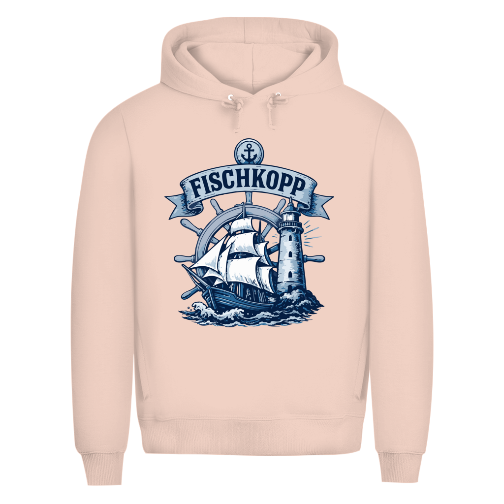 Hoodie Herren "FISCHKOPP" #522 - einseitiger Druck